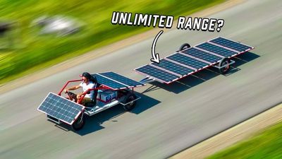 Infinite Range Solar EV? This YouTuber Built One, With An Asterisk