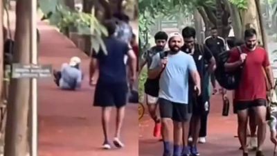 Rohit Sharma's intense cardio training in a park under Abhishek Nayar's supervision goes viral - WATCH
