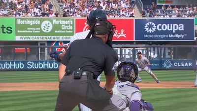 Umpire Nick Mahrley Carted Off Field After Being Hit By Broken Bat