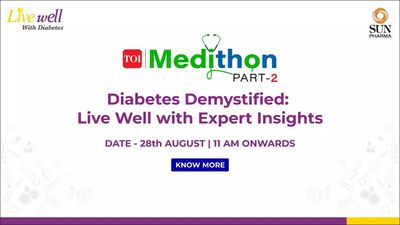 Living a healthy life with diabetes: TOI Medithon's video series to educate on risks, complications, prevention, and management of diabetes