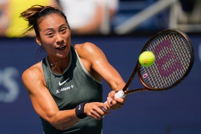 US Open 2024: Olympic gold medalist Zheng rallies to win her first-round match