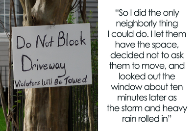 Neighbor Leaves Car Blocking Person’s Driveway, They Stand Back And Let Nature Take Revenge