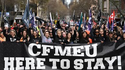 Tens of thousands rally at CFMEU protests across nation