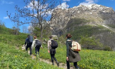 Leaving the herd behind on a family trip in the peaceful southern French Alps