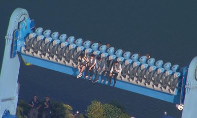 More than a dozen people trapped midair for 90 minutes on Sea World ride on Gold Coast