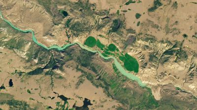 Earth from space: Massive landslide dams Canadian river, trapping endangered fish on the wrong side