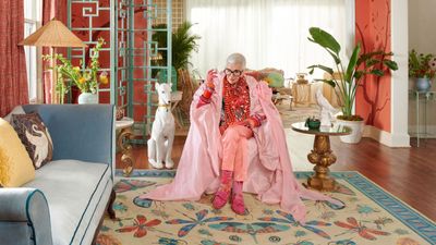 Iris Apfel's new rug collection is an unexpected continuation of the designer's affinity for maximalism