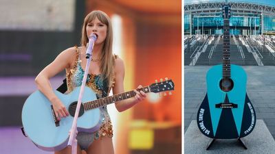 “You are now officially the biggest-selling artist to ever perform at Wembley Stadium”: Taylor Swift gifted custom Gibson acoustic guitar to celebrate breaking Michael Jackson's 36-year-old record