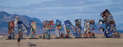 Ukraine shares powerful art installation at Burning Man festival