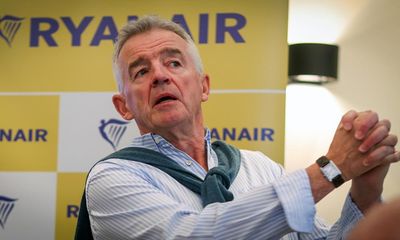 Ryanair passenger numbers pass 20m a month amid 5% fall in fares