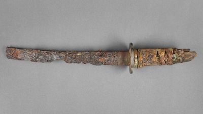 'Richly decorated weapon' from Edo Japan unearthed in World War II rubble in Germany