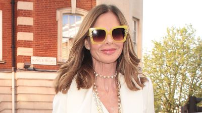 Trinny Woodall's divisive barrel leg jeans have caused a stir online - but we love her comfortable, chic look for transitional weather