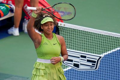 Naomi Osaka tearful after making a winning return to Flushing Meadow