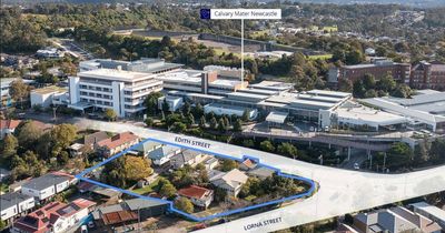 Six homes for sale in one line opposite Mater Hospital
