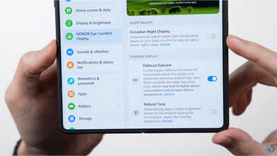 Honor's AI defocus display — game-changer for eye health