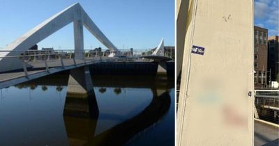 'It's a threat': Anger as racist graffiti appears on Glasgow bridge