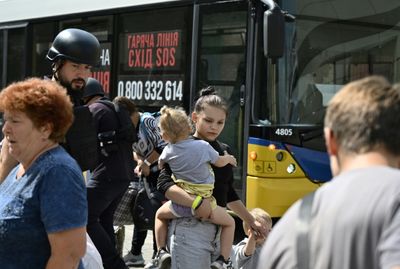 Tearful Families Evacuate As Russian Forces Advance Towards Pokrovsk