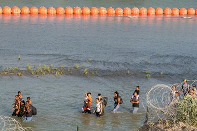 Texas Gov. Abbott is seeking to install more buoy barriers across the state's border with Mexico