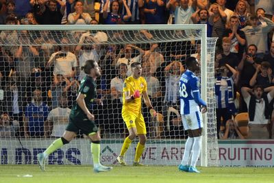 Hakon Valdimarsson saves late penalty as Brentford battle past Colchester