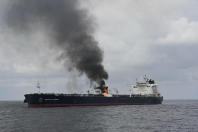 Greek-Flagged Vessel Attacked By Houthi Rebels Leaking Oil