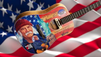 “David was a patriot and he believed deeply in this great experiment of ours. It's important that you vote”: Martin unveils its latest ‘Rock the Vote’ guitar in partnership with David Crosby’s estate – encouraging young players to vote