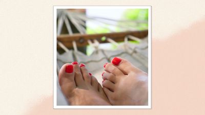 Forget neutrals, we're all for this vibrant pedicure shade to close out the summer