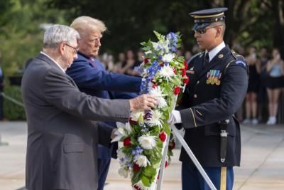 Altercation At Arlington National Cemetery During Wreath-Laying Ceremony