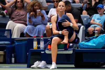 Karolina Pliskova retires hurt to send Jasmine Paolini through at US Open