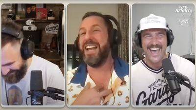 Travis Kelce Was Elated to Hear Adam Sandler Break Down Bobby Boucher's NFL Career