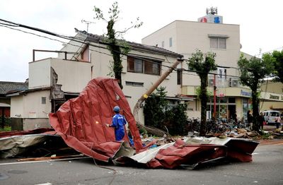 Typhoon Shanshan Barrels Up Japan As Five Reported Dead