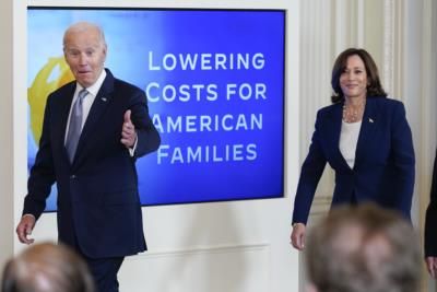 Kamala Harris Proudly Defends President Biden's Leadership
