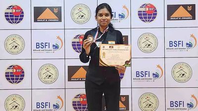 A year after accident, cueist Mohitha makes a comeback with bronze in World U-21 meet