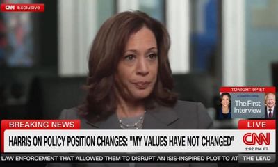 Kamala Harris defends policy stances and shares plan for office in first major interview