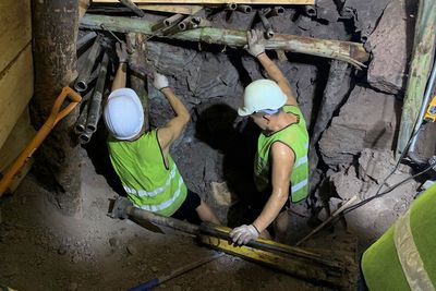 Searchers recover 3 bodies from Thai rail tunnel that collapsed during construction