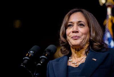 Harris takes on media's double standard