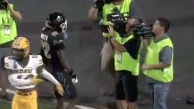 Cameraman Caught Colorado Star Travis Hunter's NSFW Reaction to Touchdown Catch