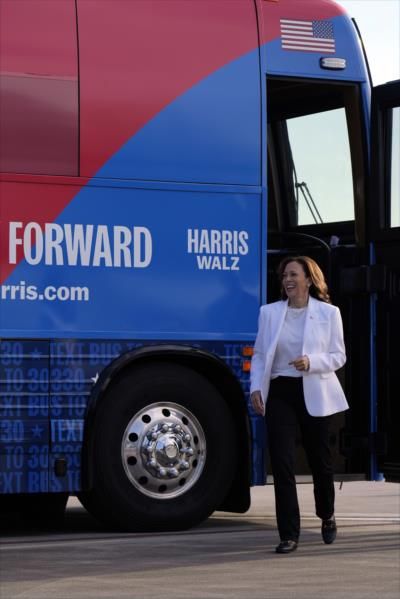 Harris Campaign Launches Bus Tour For Women's Reproductive Rights
