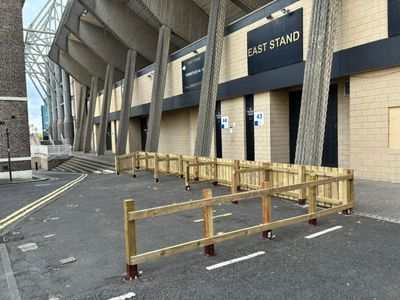 Mysterious fence installed outside St. James' Park leaves Newcastle United fans utterly bewildered