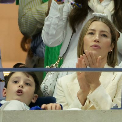 Jessica Biel Makes Rare Appearance Alongside Her Son Silas at 2024 US Open