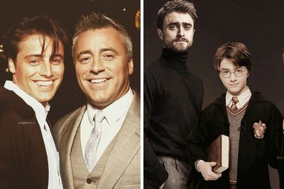 Time Waits For No One: 50 Pics Of Celebrities Hanging Out With Their Younger Selves (Best Of All Time)