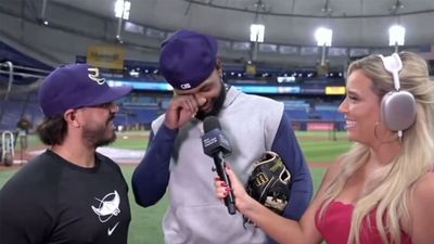 Rays Prospect Junior Caminero Overcome With Emotion Playing vs. His Hero Manny Machado