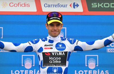 Wout van Aert adds Vuelta a España mountains jersey to points classification lead on Puerto Ancares