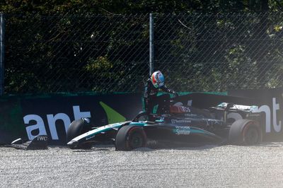 Russell: Antonelli's FP1 crash "put me on the back foot" for Monza qualifying