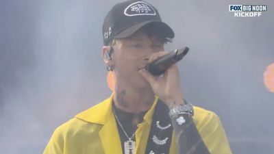 Machine Gun Kelly Performs Updated Version of 'Country Roads' on 'Big Noon Kickoff'