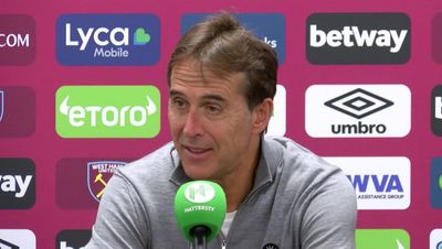 Julen Lopetegui insists West Ham 'deserved more' from defeat to Man City as he hails players