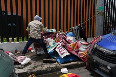 Migrants build makeshift life in Mexico City while waiting for US asylum