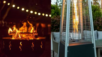 Fire pits vs patio heaters – an expert designer reveals which is best for your space