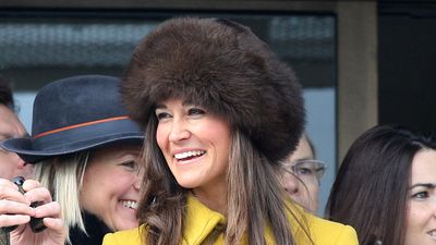 Pippa Middleton paired a canary yellow coat and chocolate brown knee high boots with a stunning cossack hat – and we're captivated by her edgy chic look