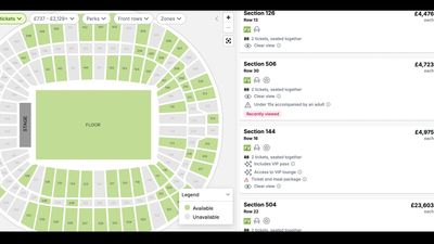 Fancy seeing Oasis from the 'nosebleed' seats at London's Wembley Stadium next summer? For a mere £23,603 a ticket can be yours