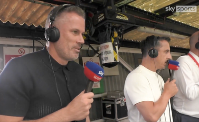 Jamie Carragher winds up Gary Neville with one question as Liverpool dismantle Manchester United